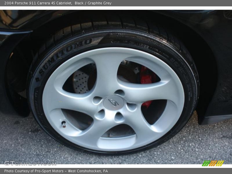 Black / Graphite Grey 2004 Porsche 911 Carrera 4S Cabriolet