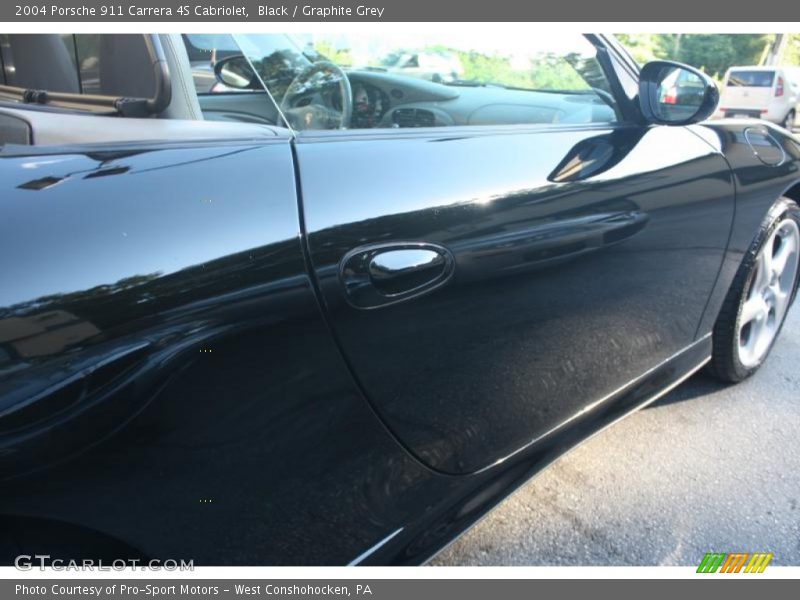 Black / Graphite Grey 2004 Porsche 911 Carrera 4S Cabriolet