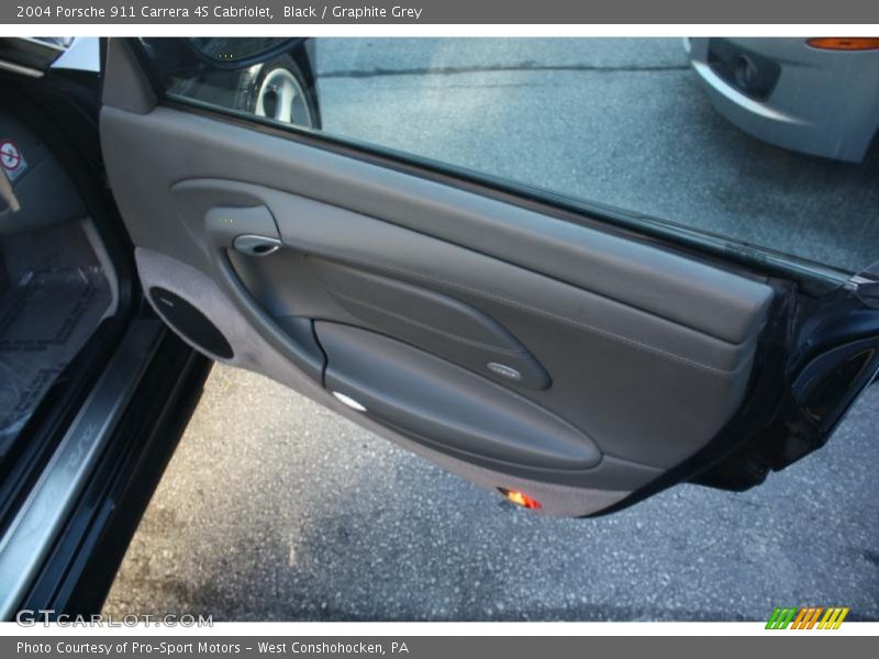 Black / Graphite Grey 2004 Porsche 911 Carrera 4S Cabriolet