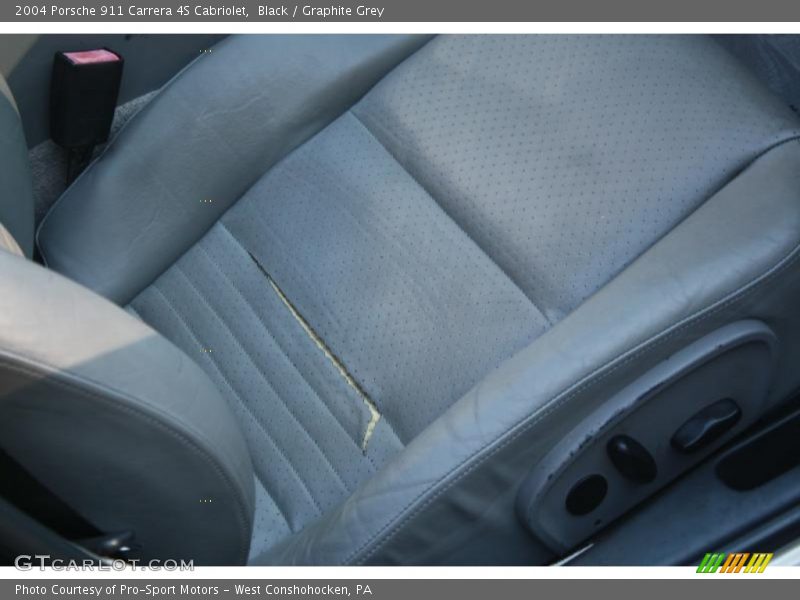 Black / Graphite Grey 2004 Porsche 911 Carrera 4S Cabriolet