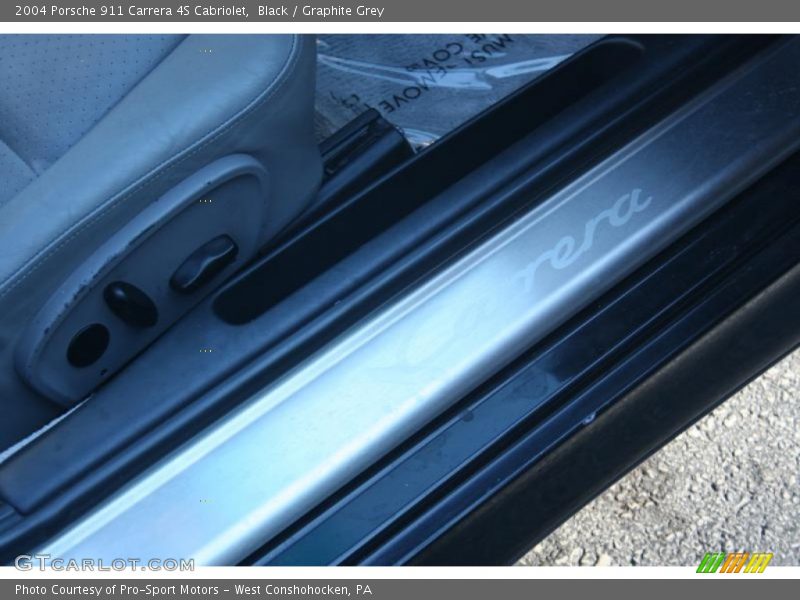 Black / Graphite Grey 2004 Porsche 911 Carrera 4S Cabriolet