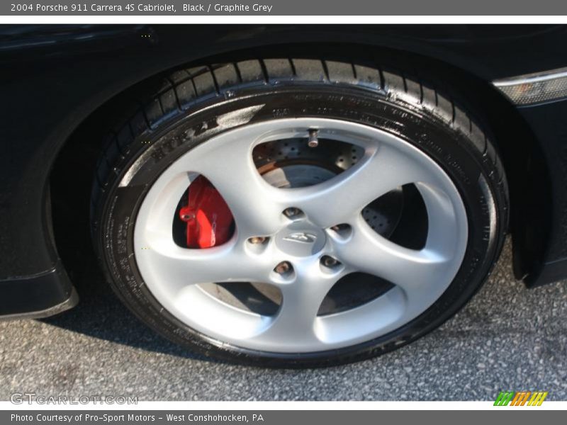 Black / Graphite Grey 2004 Porsche 911 Carrera 4S Cabriolet