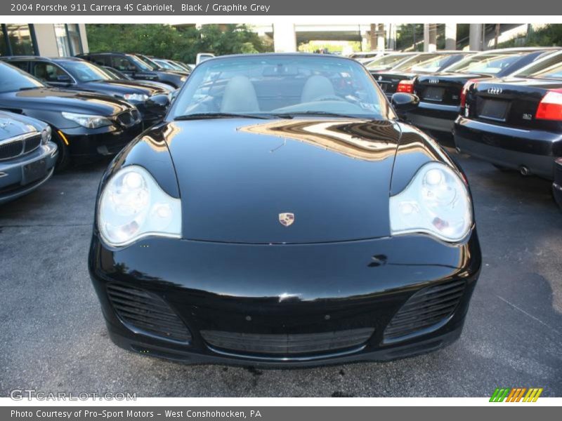 Black / Graphite Grey 2004 Porsche 911 Carrera 4S Cabriolet
