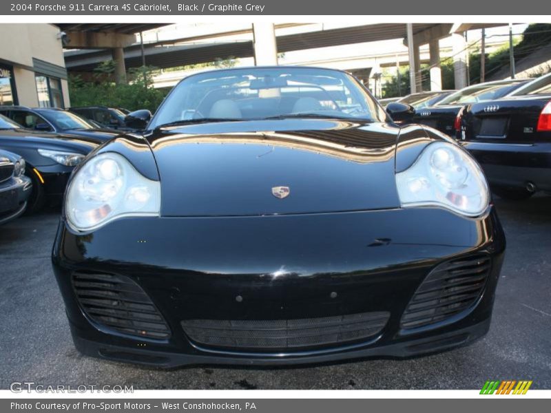 Black / Graphite Grey 2004 Porsche 911 Carrera 4S Cabriolet