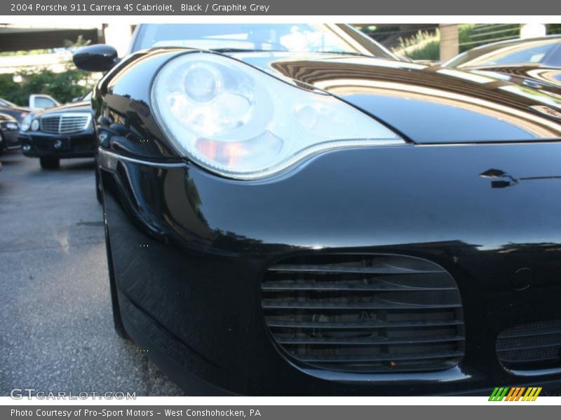 Black / Graphite Grey 2004 Porsche 911 Carrera 4S Cabriolet