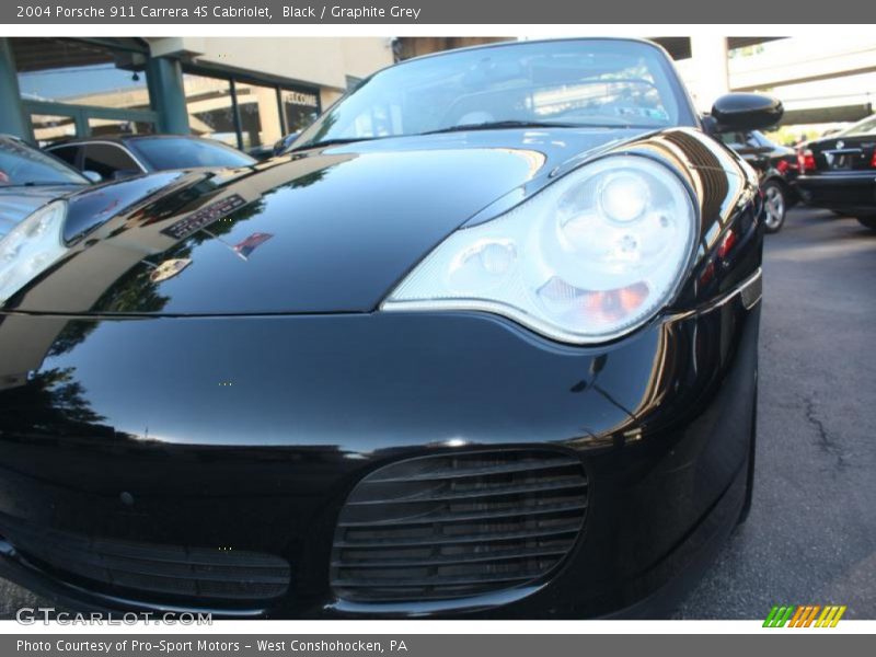 Black / Graphite Grey 2004 Porsche 911 Carrera 4S Cabriolet