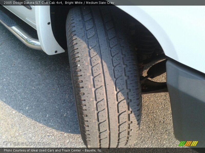 Bright White / Medium Slate Gray 2005 Dodge Dakota SLT Club Cab 4x4
