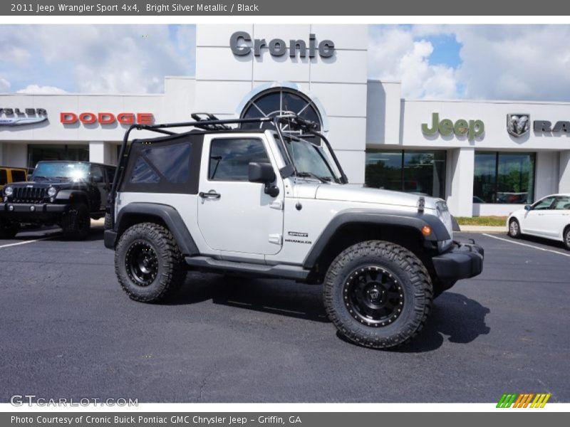 Bright Silver Metallic / Black 2011 Jeep Wrangler Sport 4x4