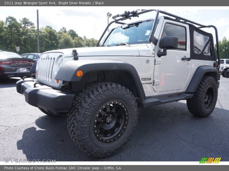 Bright Silver Metallic / Black 2011 Jeep Wrangler Sport 4x4