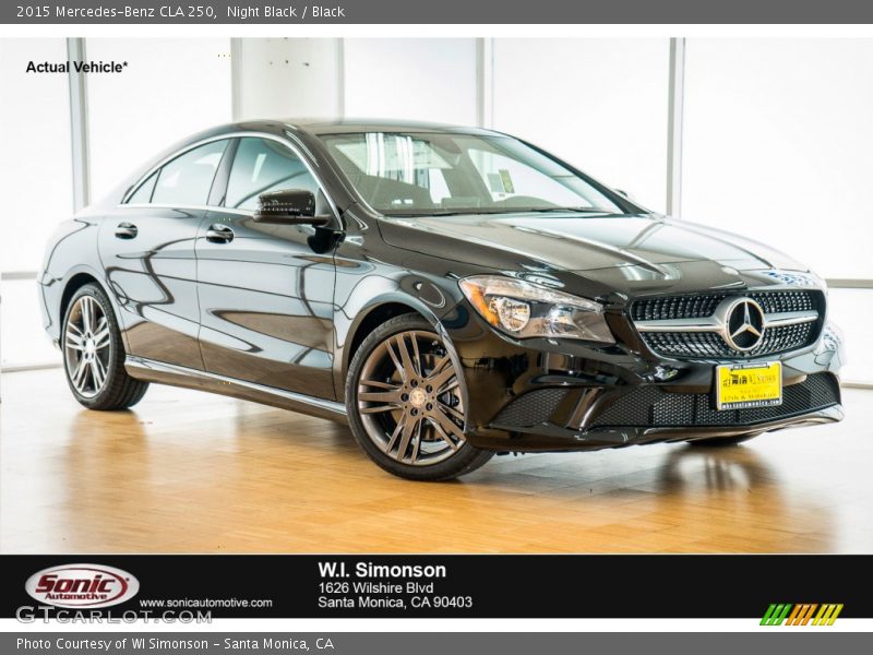 Night Black / Black 2015 Mercedes-Benz CLA 250