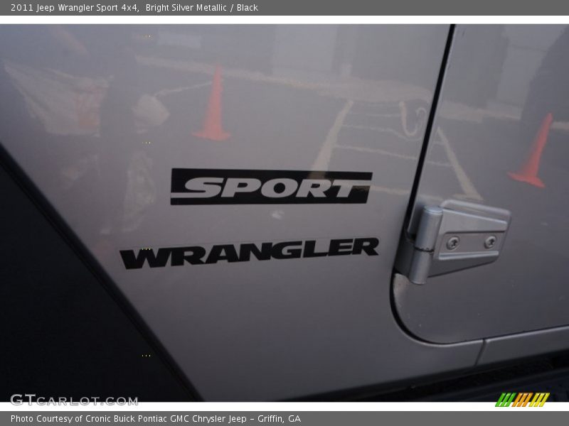 Bright Silver Metallic / Black 2011 Jeep Wrangler Sport 4x4