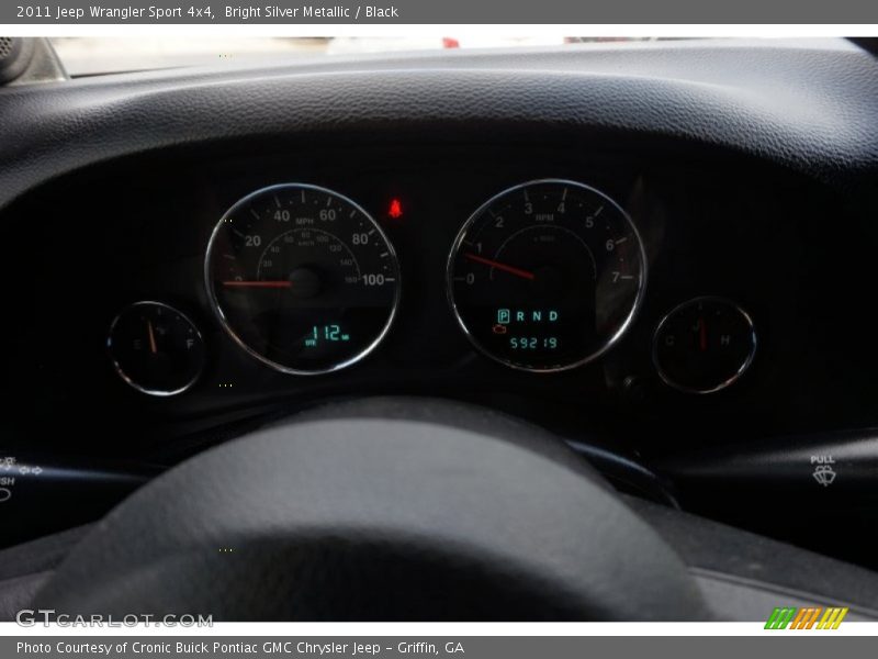 Bright Silver Metallic / Black 2011 Jeep Wrangler Sport 4x4