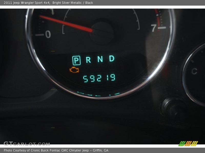 Bright Silver Metallic / Black 2011 Jeep Wrangler Sport 4x4