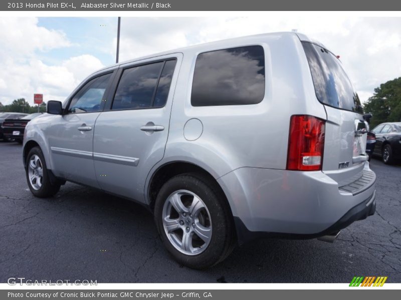 Alabaster Silver Metallic / Black 2013 Honda Pilot EX-L