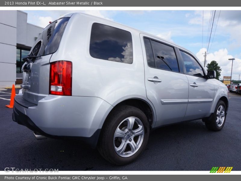 Alabaster Silver Metallic / Black 2013 Honda Pilot EX-L