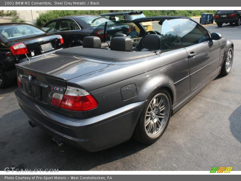 Steel Grey Metallic / Black 2001 BMW M3 Convertible