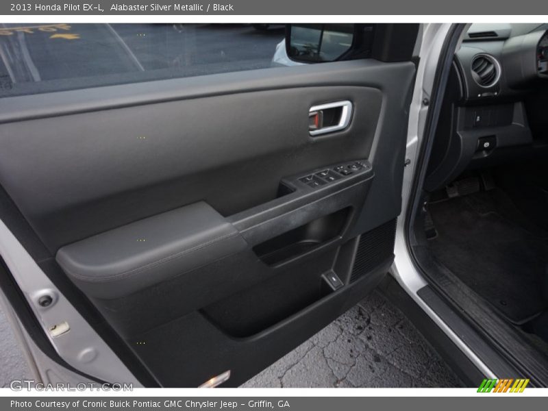 Alabaster Silver Metallic / Black 2013 Honda Pilot EX-L