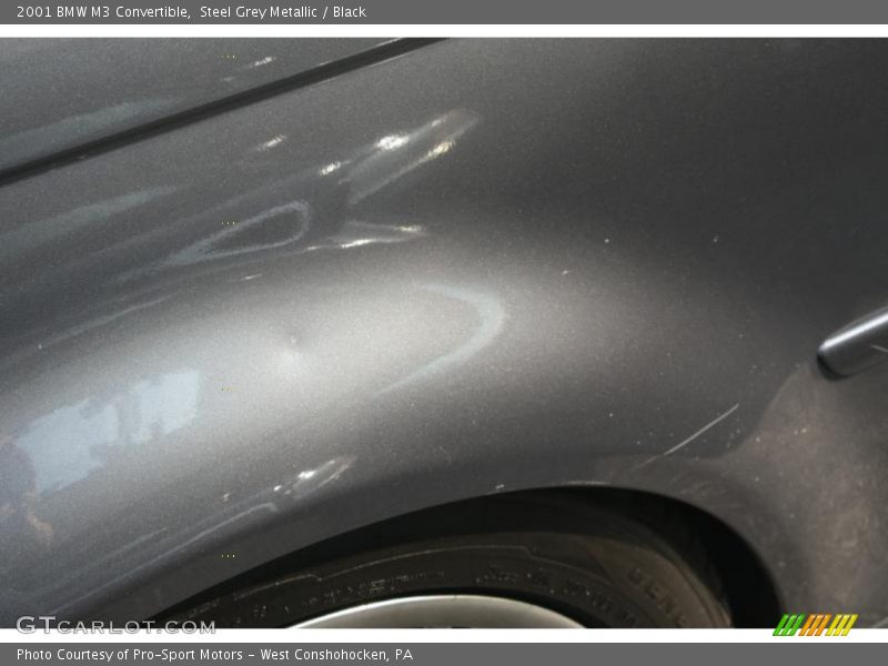 Steel Grey Metallic / Black 2001 BMW M3 Convertible