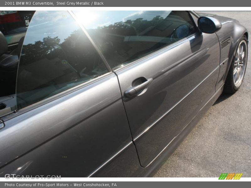 Steel Grey Metallic / Black 2001 BMW M3 Convertible