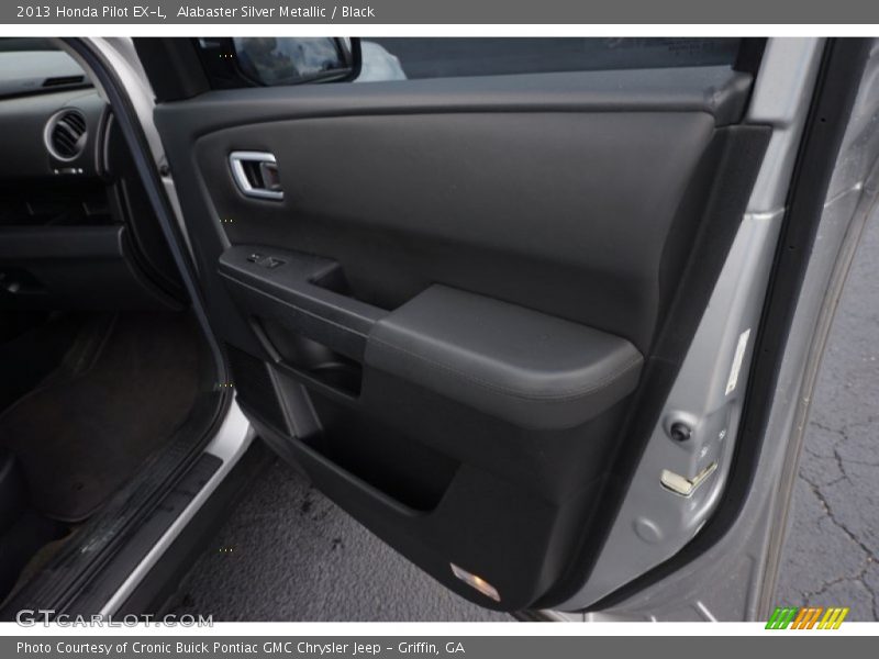 Alabaster Silver Metallic / Black 2013 Honda Pilot EX-L