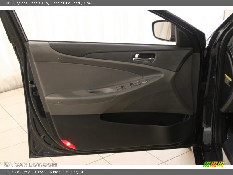 Pacific Blue Pearl / Gray 2013 Hyundai Sonata GLS