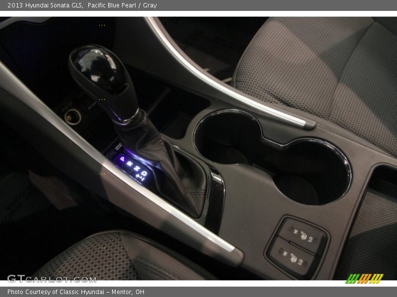 Pacific Blue Pearl / Gray 2013 Hyundai Sonata GLS