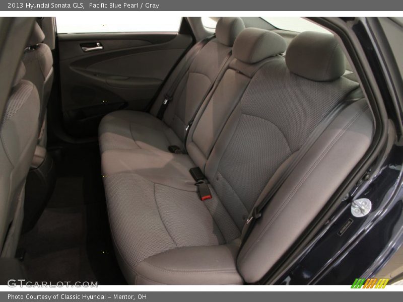 Pacific Blue Pearl / Gray 2013 Hyundai Sonata GLS