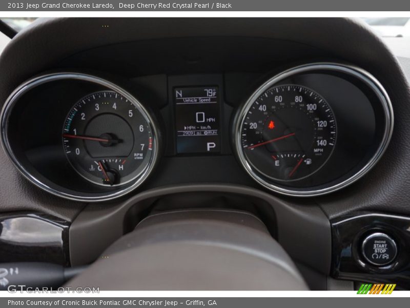 Deep Cherry Red Crystal Pearl / Black 2013 Jeep Grand Cherokee Laredo