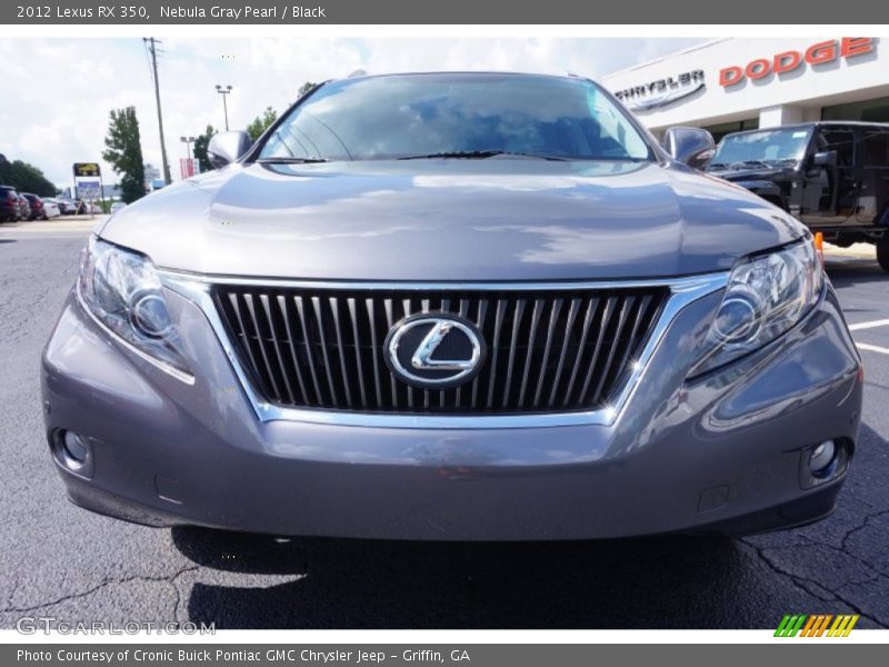 Nebula Gray Pearl / Black 2012 Lexus RX 350