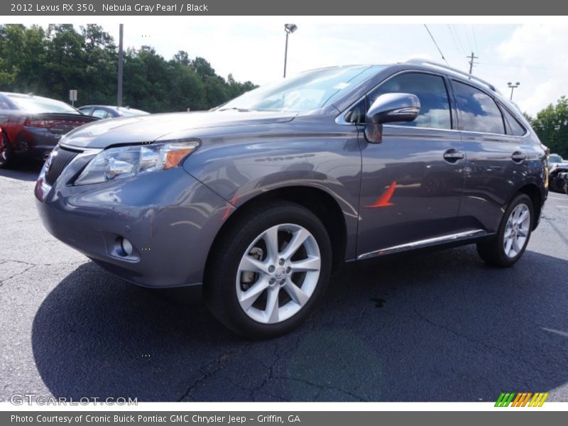 Nebula Gray Pearl / Black 2012 Lexus RX 350