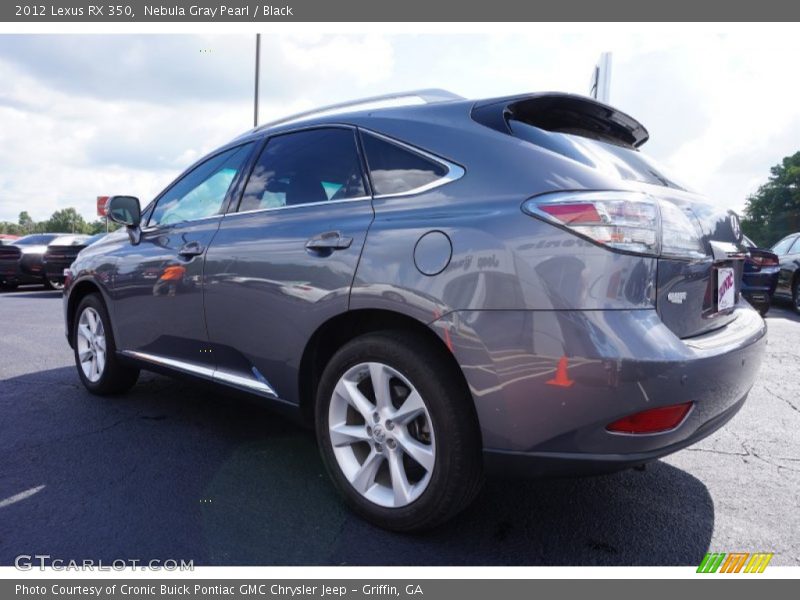 Nebula Gray Pearl / Black 2012 Lexus RX 350