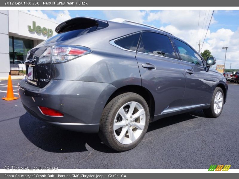 Nebula Gray Pearl / Black 2012 Lexus RX 350