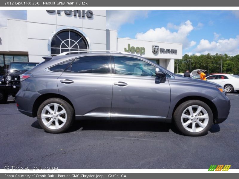 Nebula Gray Pearl / Black 2012 Lexus RX 350