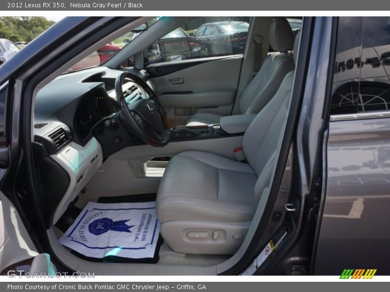 Nebula Gray Pearl / Black 2012 Lexus RX 350