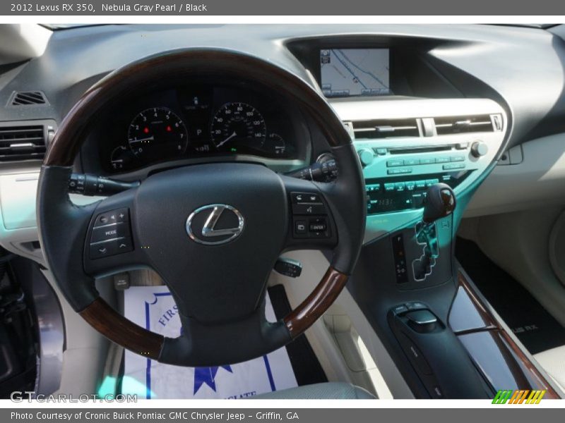 Nebula Gray Pearl / Black 2012 Lexus RX 350