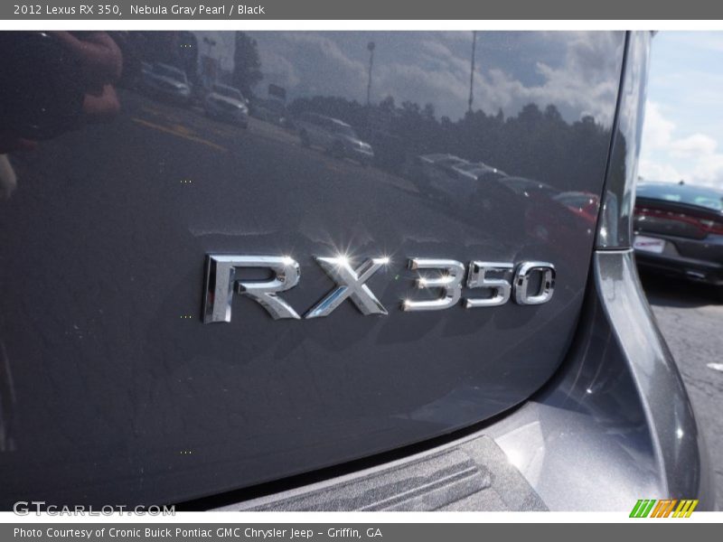 Nebula Gray Pearl / Black 2012 Lexus RX 350