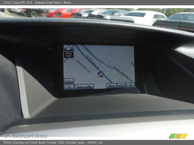 Nebula Gray Pearl / Black 2012 Lexus RX 350