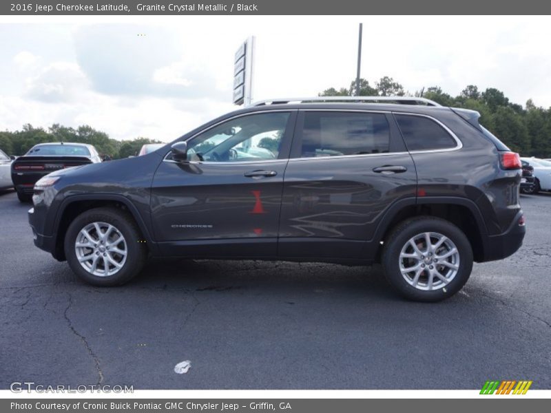 Granite Crystal Metallic / Black 2016 Jeep Cherokee Latitude