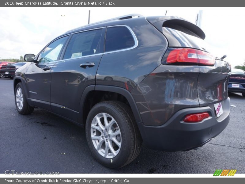 Granite Crystal Metallic / Black 2016 Jeep Cherokee Latitude