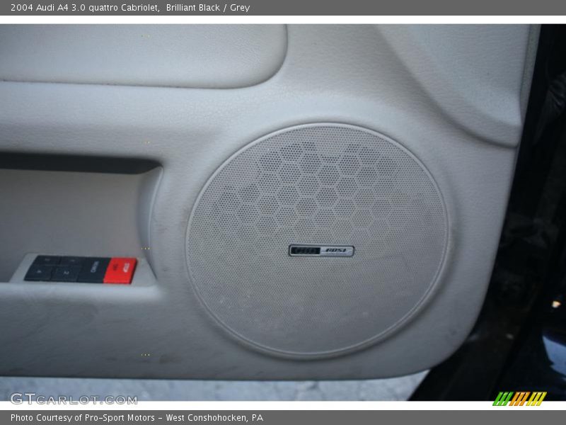Brilliant Black / Grey 2004 Audi A4 3.0 quattro Cabriolet