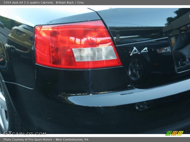 Brilliant Black / Grey 2004 Audi A4 3.0 quattro Cabriolet