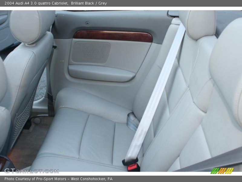 Brilliant Black / Grey 2004 Audi A4 3.0 quattro Cabriolet