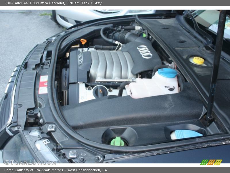 Brilliant Black / Grey 2004 Audi A4 3.0 quattro Cabriolet