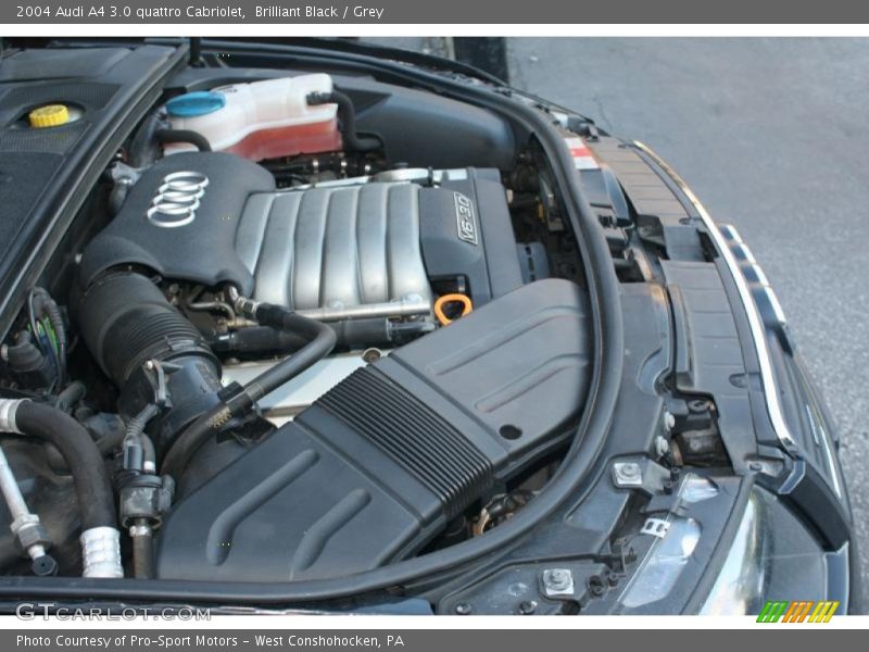 Brilliant Black / Grey 2004 Audi A4 3.0 quattro Cabriolet