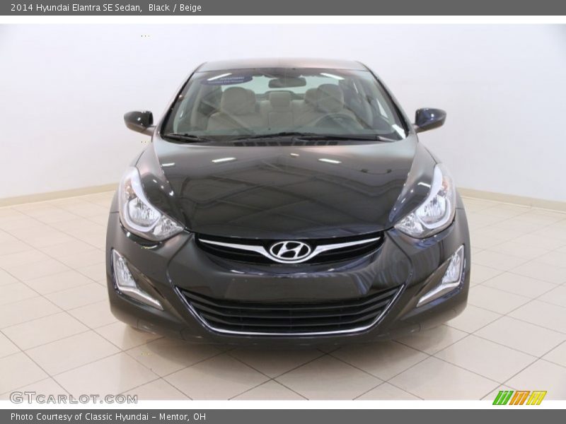 Black / Beige 2014 Hyundai Elantra SE Sedan