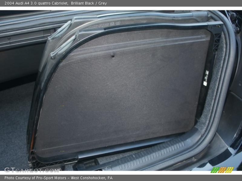 Brilliant Black / Grey 2004 Audi A4 3.0 quattro Cabriolet