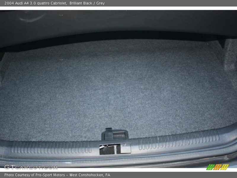 Brilliant Black / Grey 2004 Audi A4 3.0 quattro Cabriolet