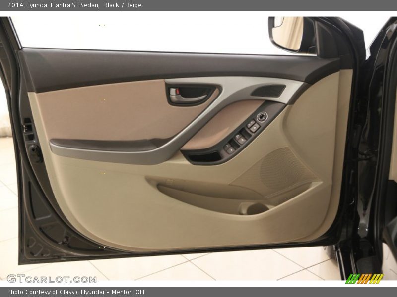 Black / Beige 2014 Hyundai Elantra SE Sedan
