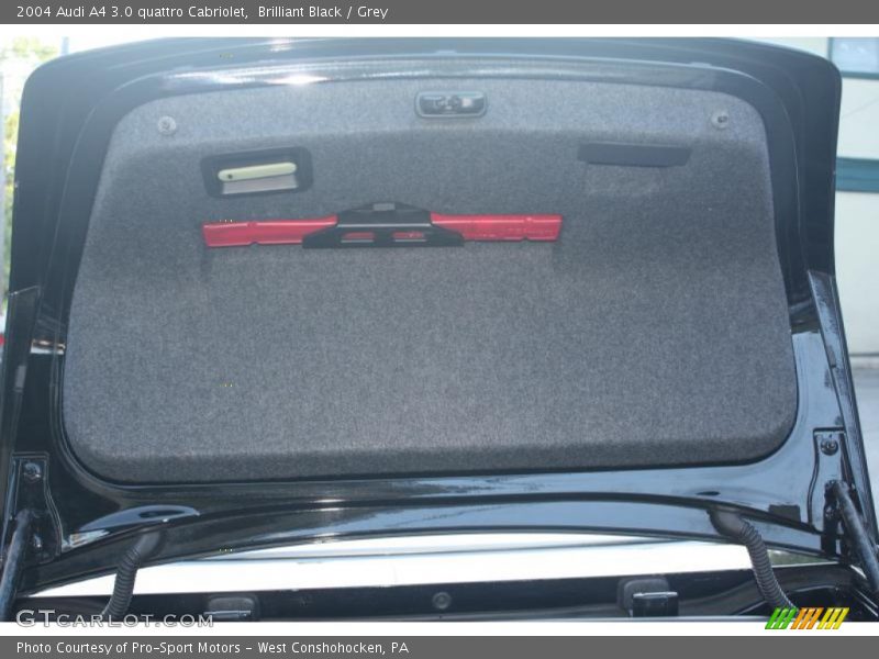 Brilliant Black / Grey 2004 Audi A4 3.0 quattro Cabriolet