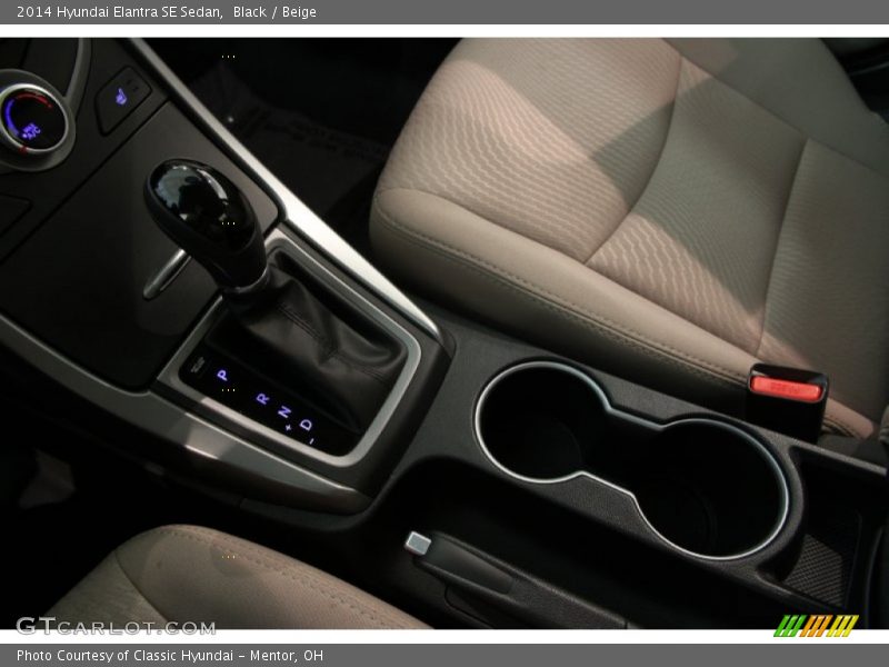 Black / Beige 2014 Hyundai Elantra SE Sedan